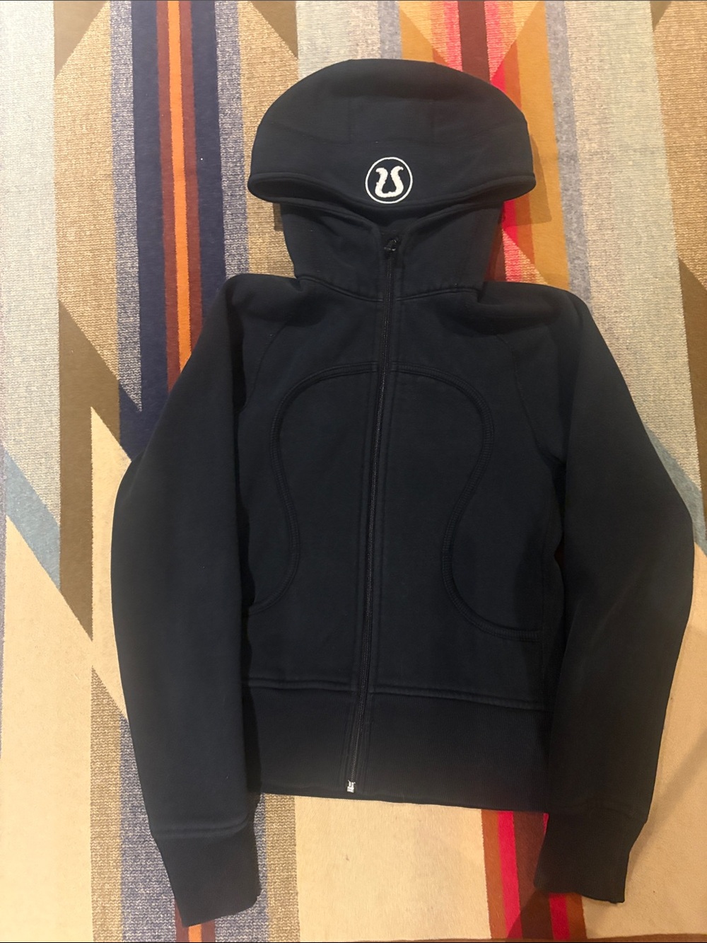 lululemon athletica Black Hooded Full-Zip Jacket